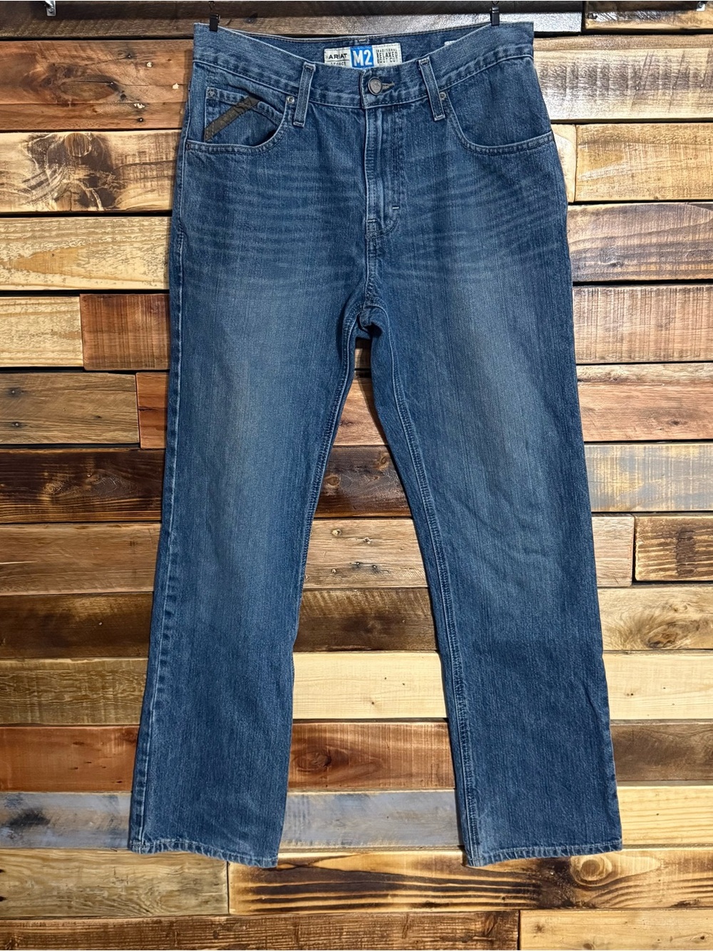 Ariat Legacy M2 Relaxed Boot Cut Jeans Size 30x32 100% Cotton EUC